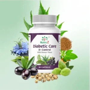 NutroZ Diabetic Care D-Control – Natural Blood Sugar Support & Daily Wellness Formula