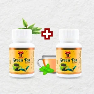Youtag Green Tea Tablets (2 Pack) – Antioxidant-Rich Supplement for Metabolism, Detox & Immunity (60 Tablets Each)